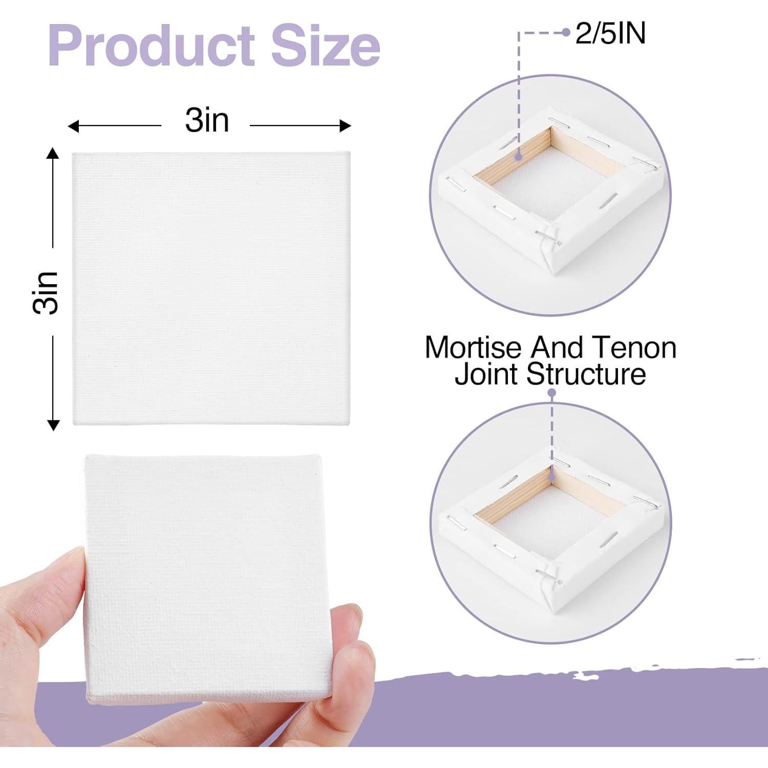 Mini Lienzos ESRICH 32 Piezas 7,62 cm para Pintar