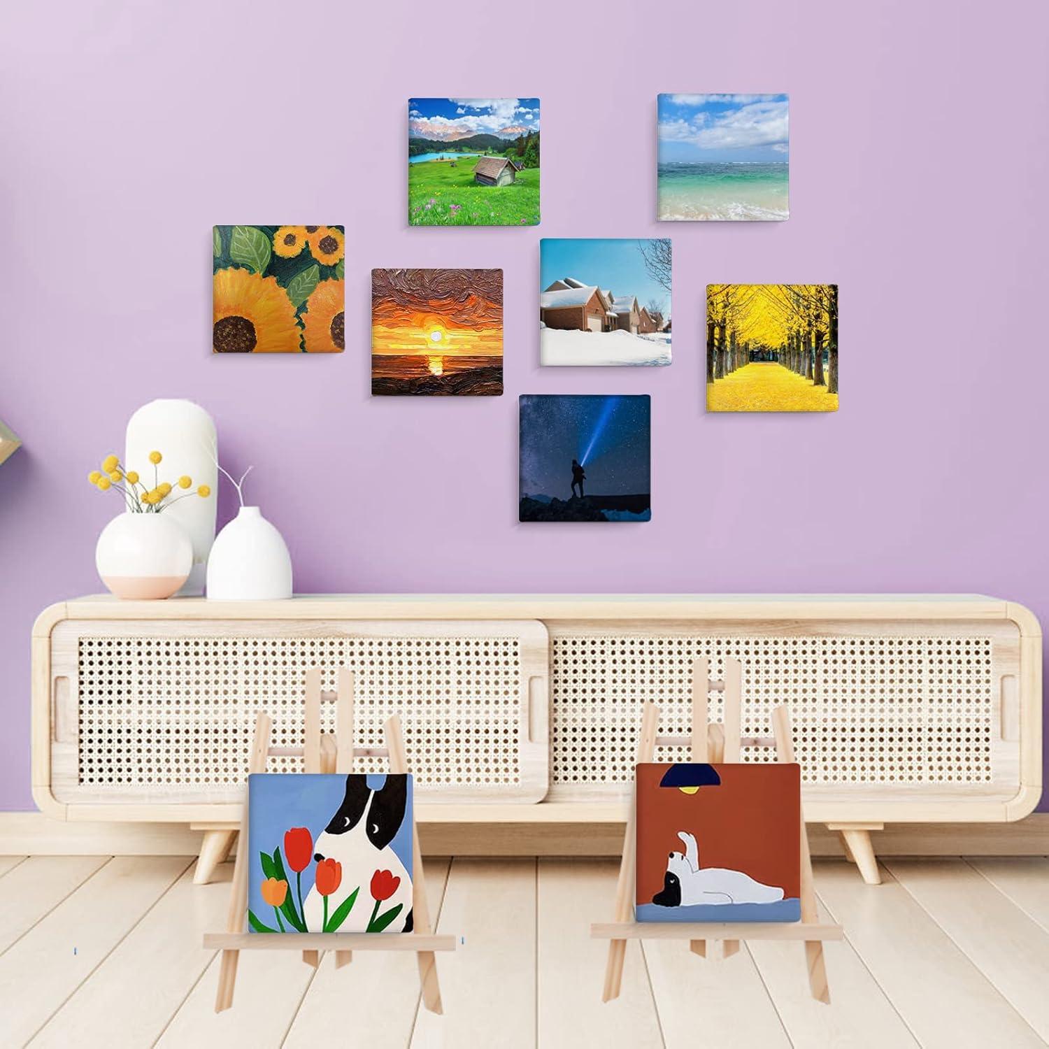 Mini Lienzos ESRICH 32 Piezas 7,62 cm para Pintar