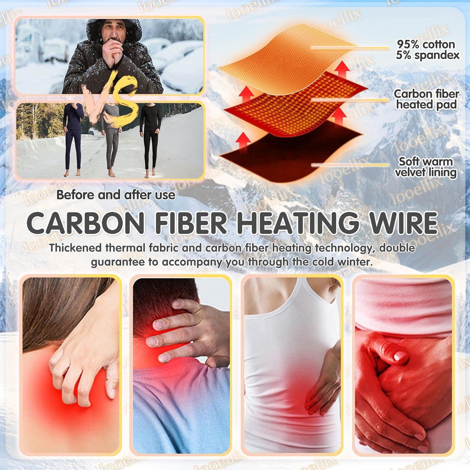 Pantalones Calentados Iooellix Unisex Térmicos USB 16 Zonas