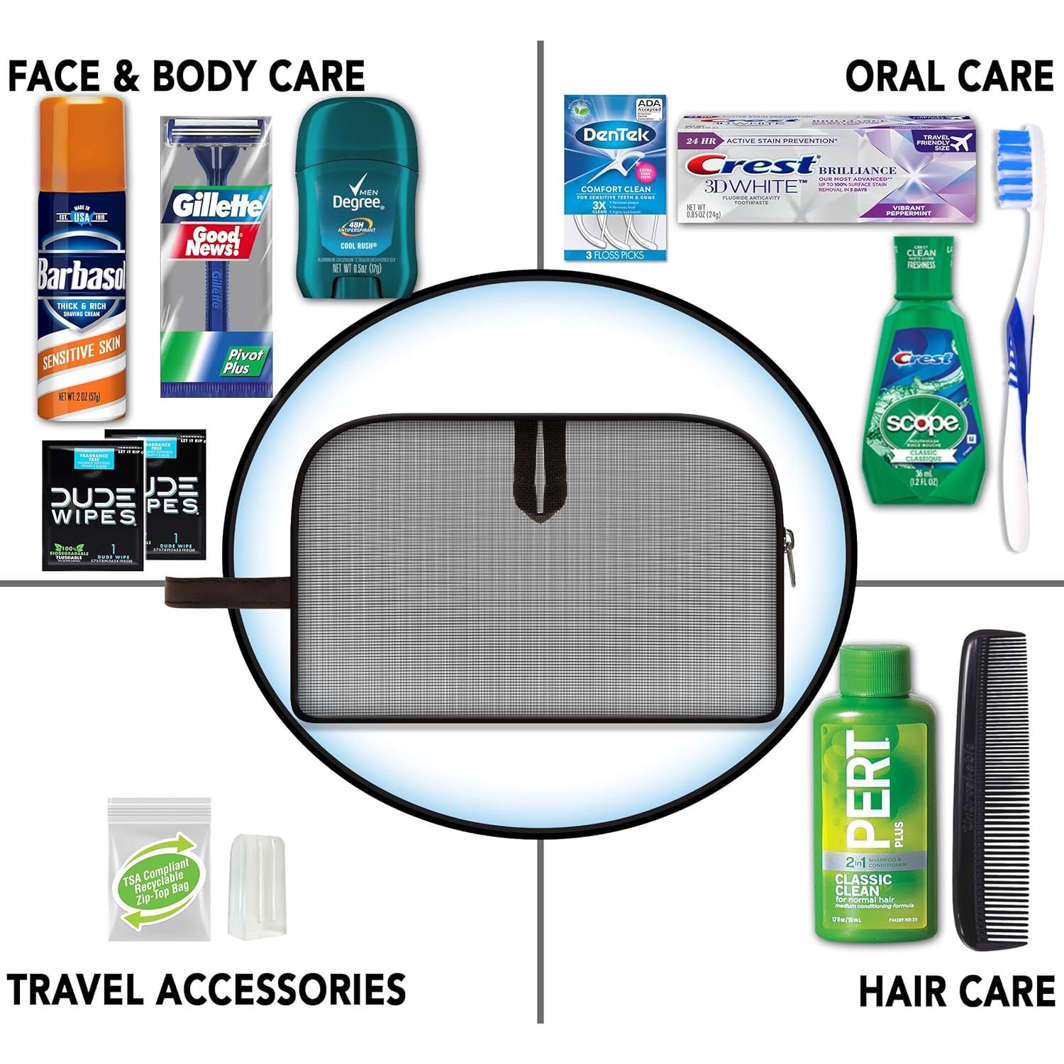 Convenience Kits “Man On The Go” Premium 10-Piece Travel Kit