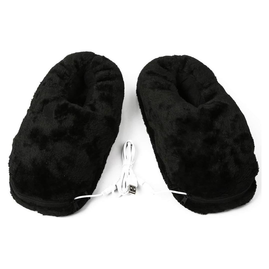 Pantuflas Eléctricas Calentadas por USB BJPEY Shl - Negro