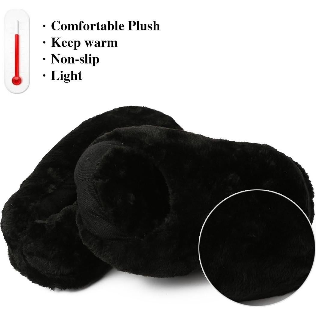 Pantuflas Eléctricas Calentadas por USB BJPEY Shl - Negro