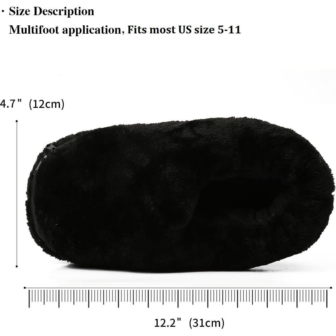 Pantuflas Eléctricas Calentadas por USB BJPEY Shl - Negro