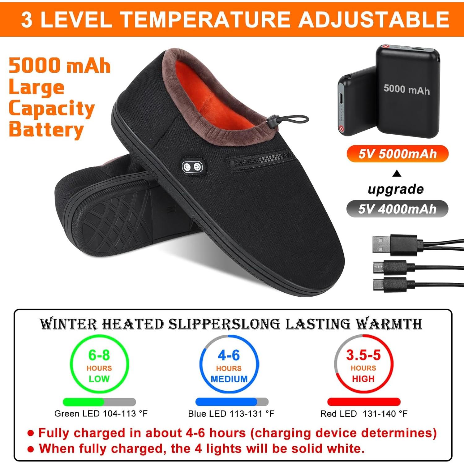 Calentador de pies eléctrico RTDEP con batería 5000mAh