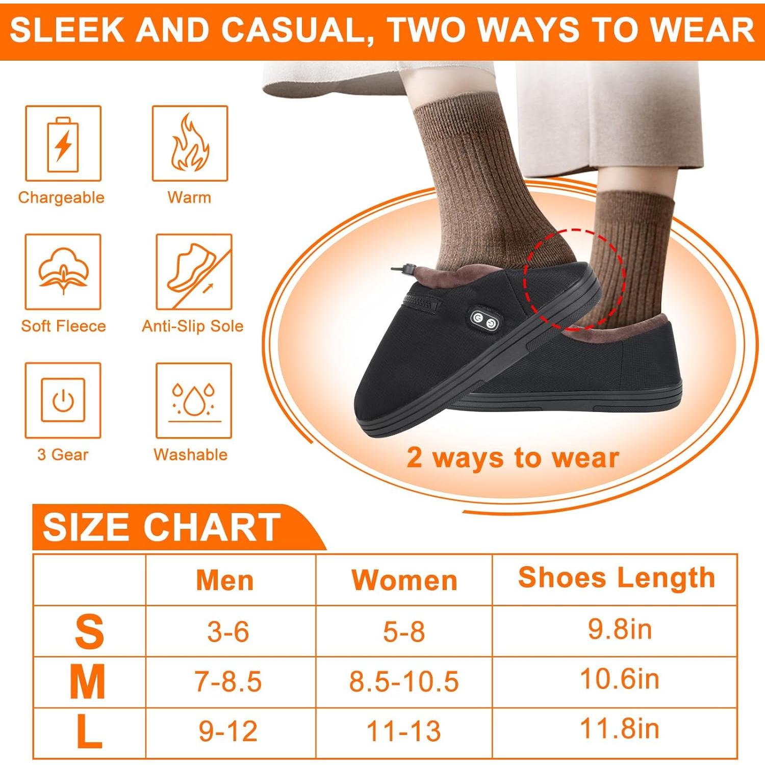 Calentador de pies eléctrico RTDEP con batería 5000mAh