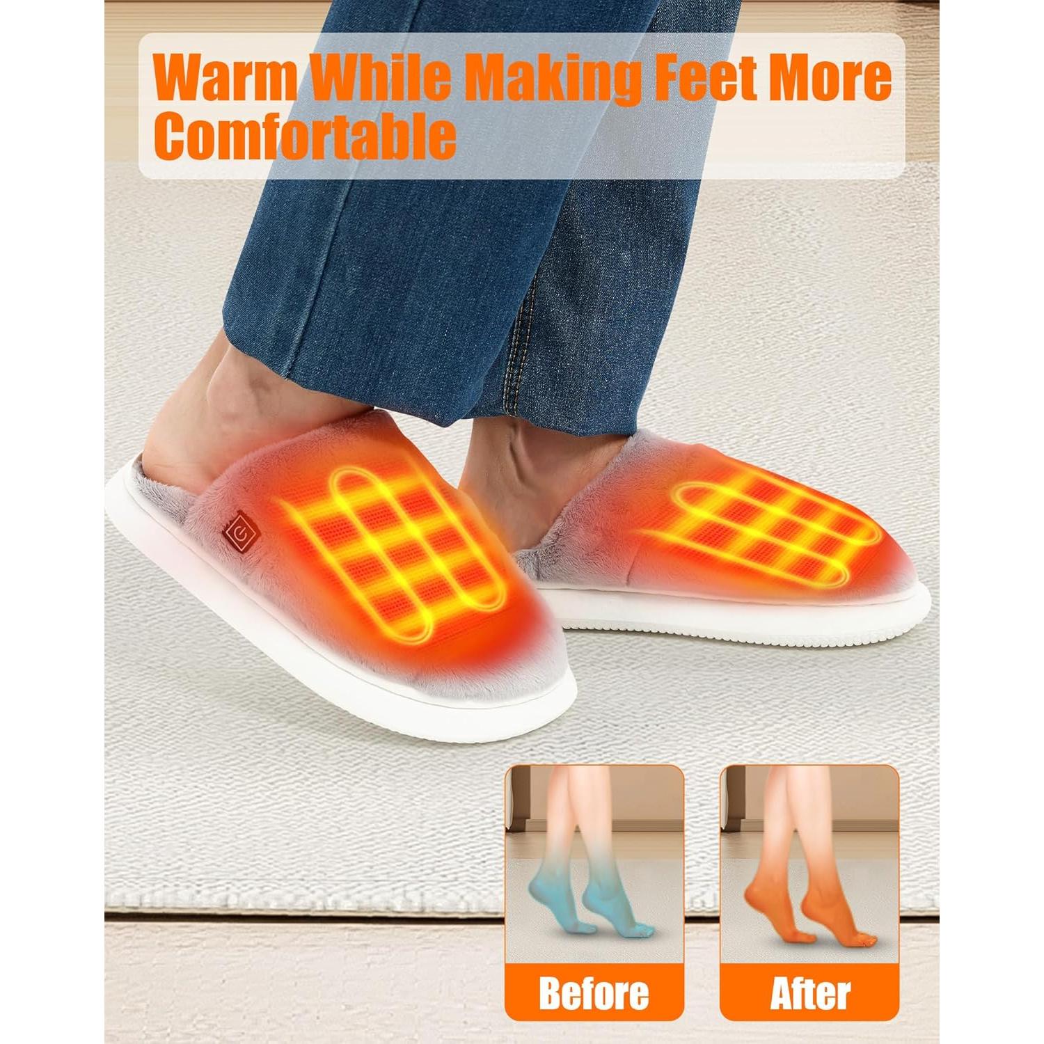 Pantuflas Calentadas CYCYHEAT RTX-DR08 Unisex 3 Niveles