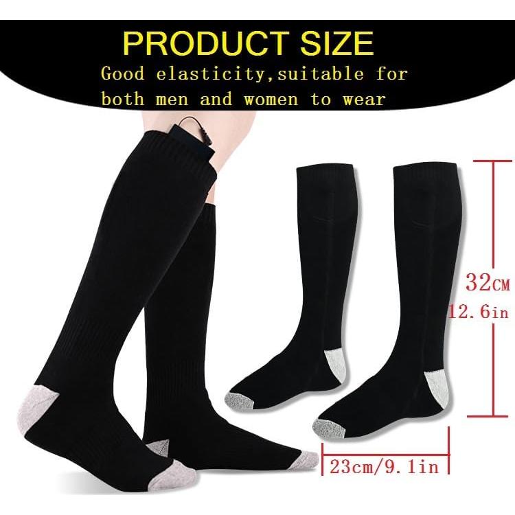 Calcetines Calentados ANSOZLEE Unisex Recargables 5000mAh