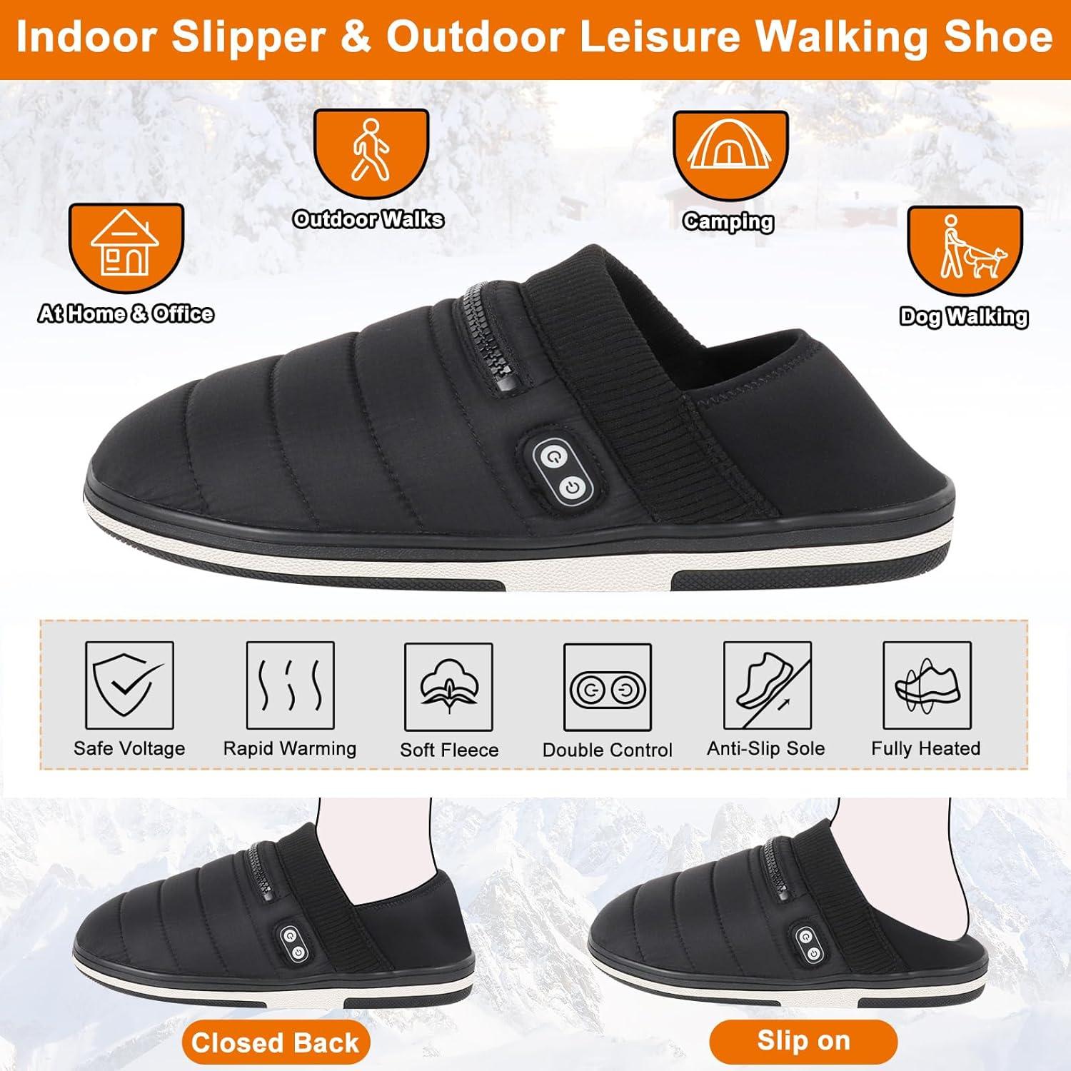 Pantuflas Calentadas BIAL Unisex con Batería Recargable