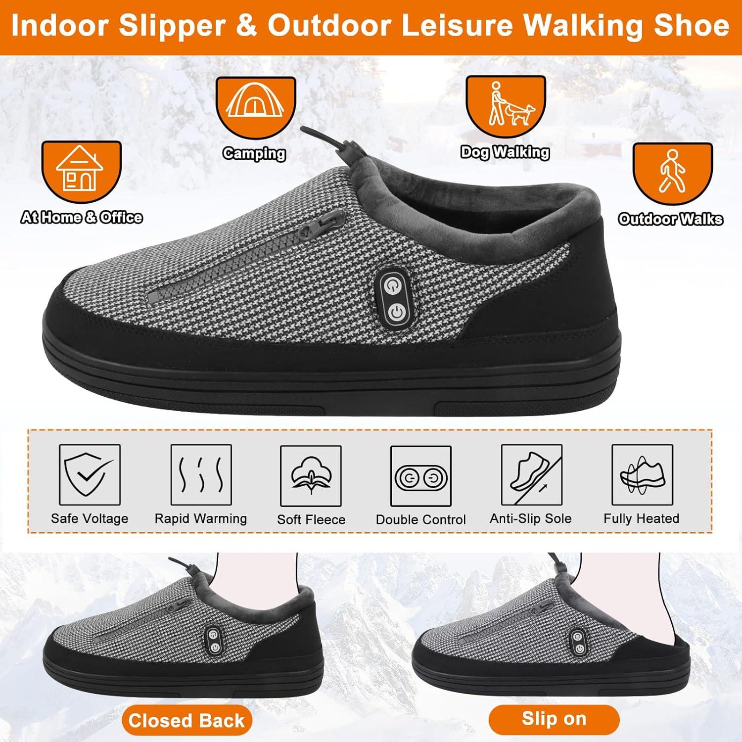 Zapatillas calefaccionadas Kamlif RTX-DR08L 5V para hombres y mujeres