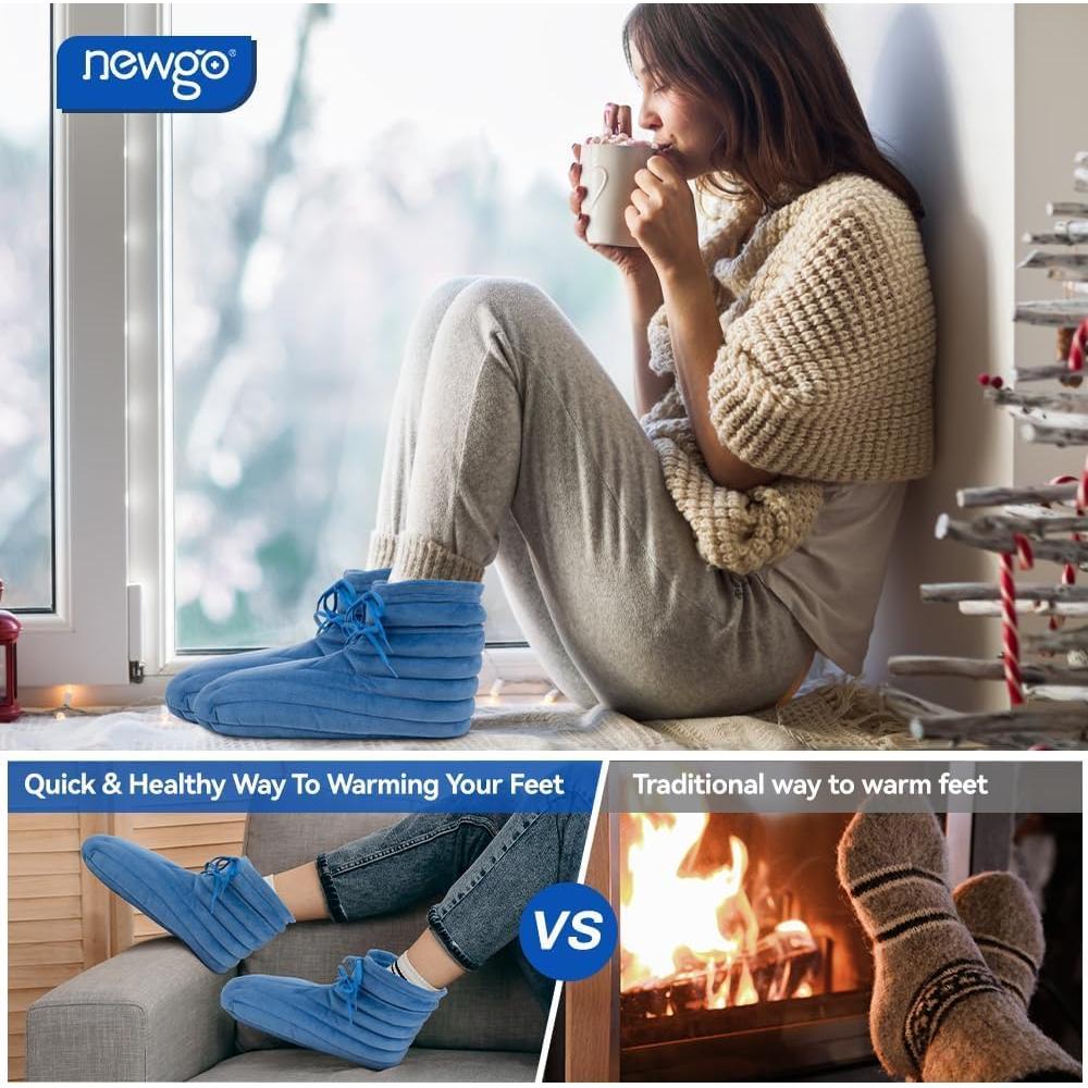 Botas Calentables NEWGO para Pies Fríos - Terapia Calor Húmedo
