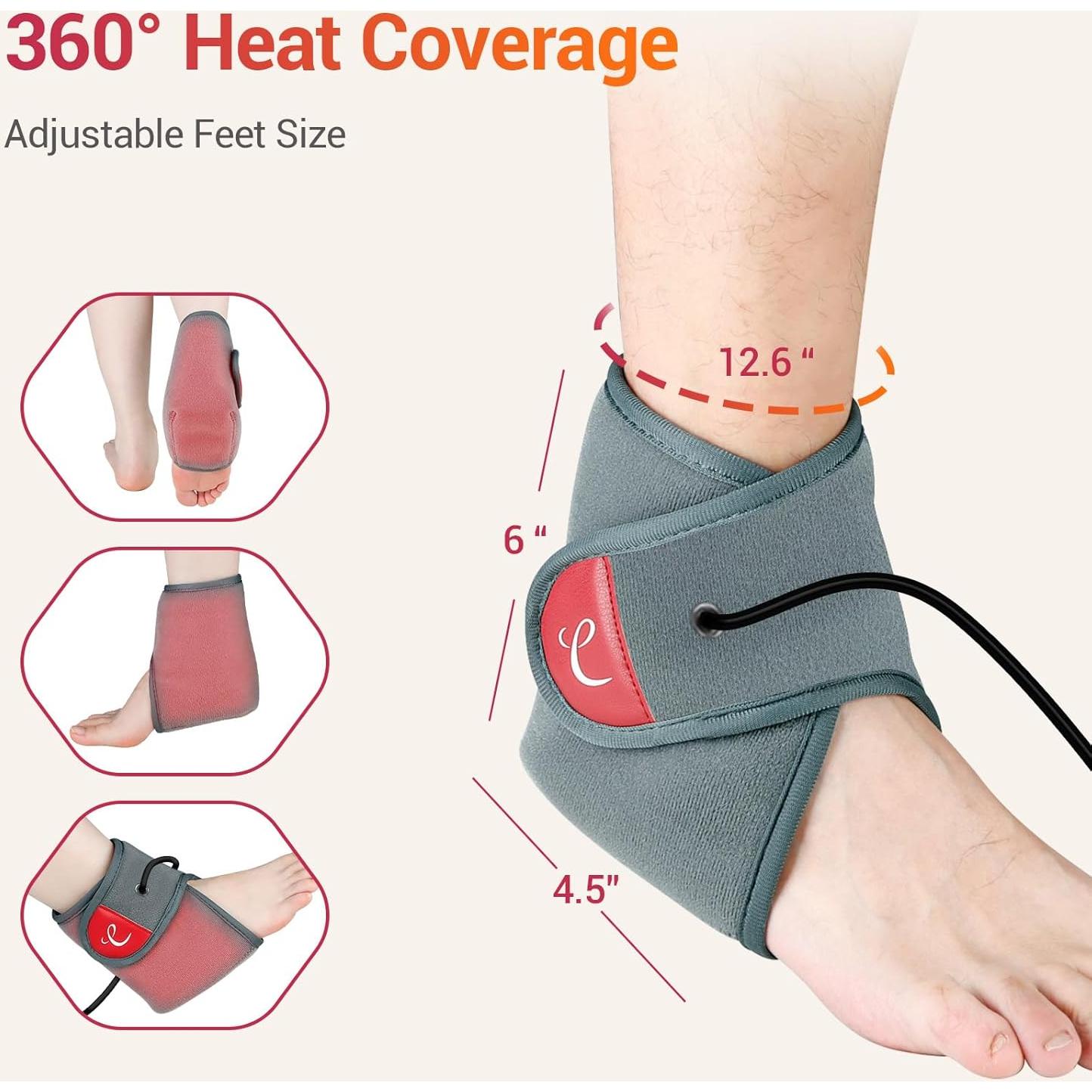 Almohadilla Térmica USB Comfytemp para Tobillo y Pies 3 Niveles