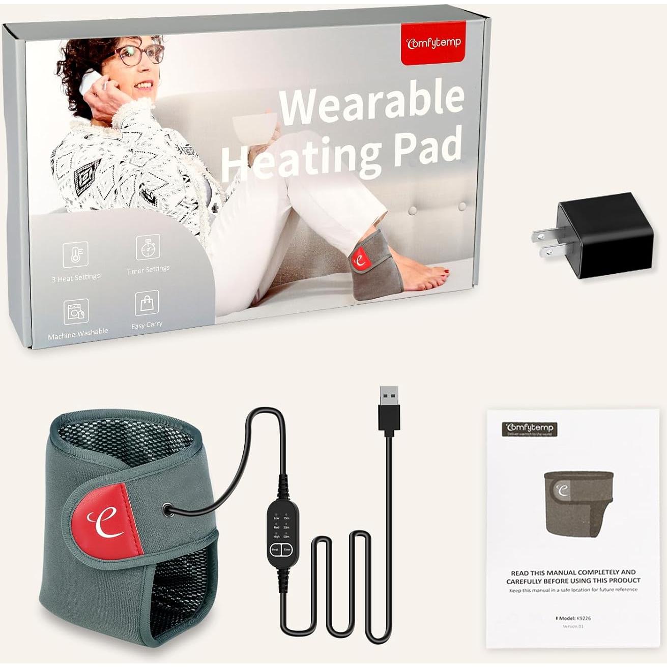 Almohadilla Térmica USB Comfytemp para Tobillo y Pies 3 Niveles