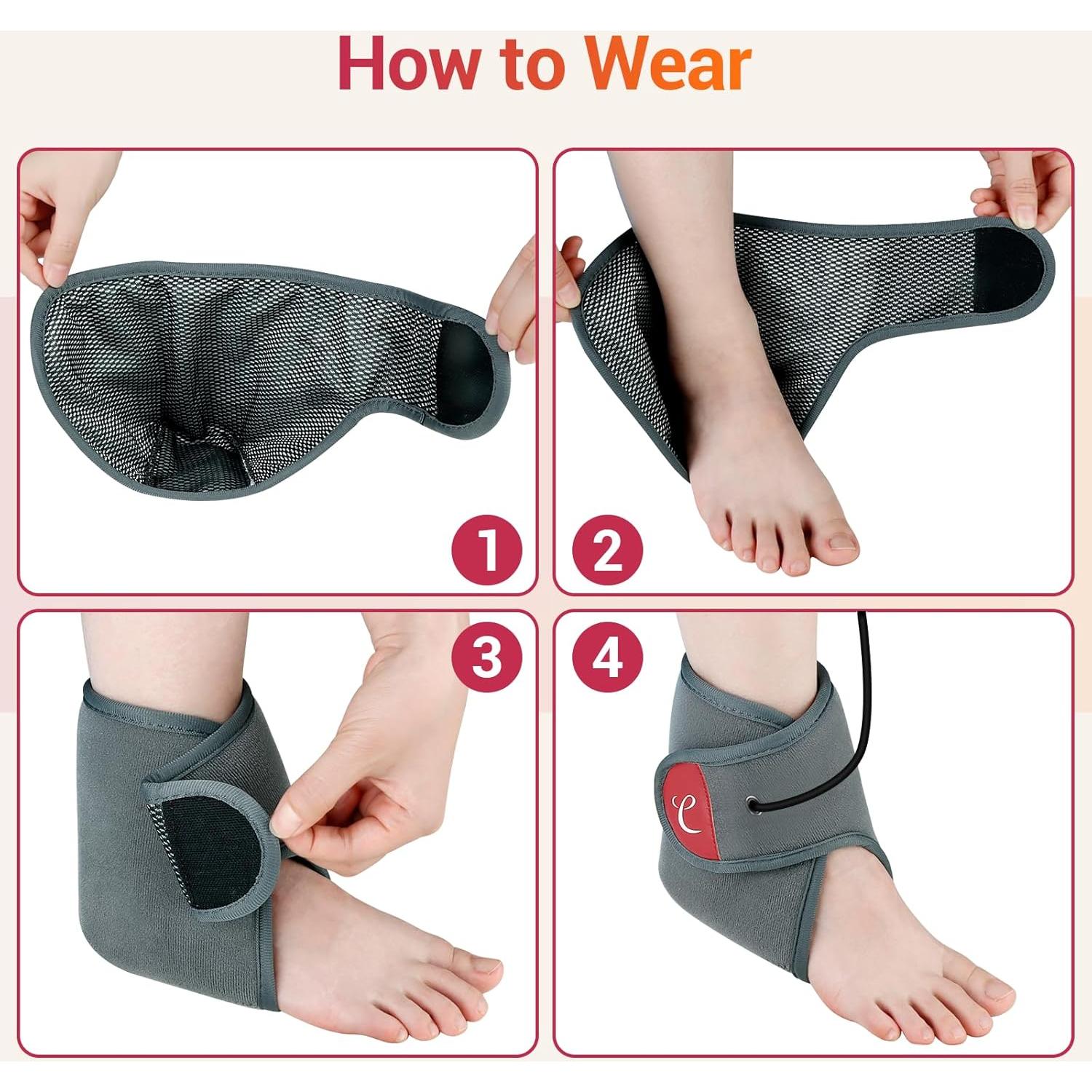 Almohadilla Térmica USB Comfytemp para Tobillo y Pies 3 Niveles