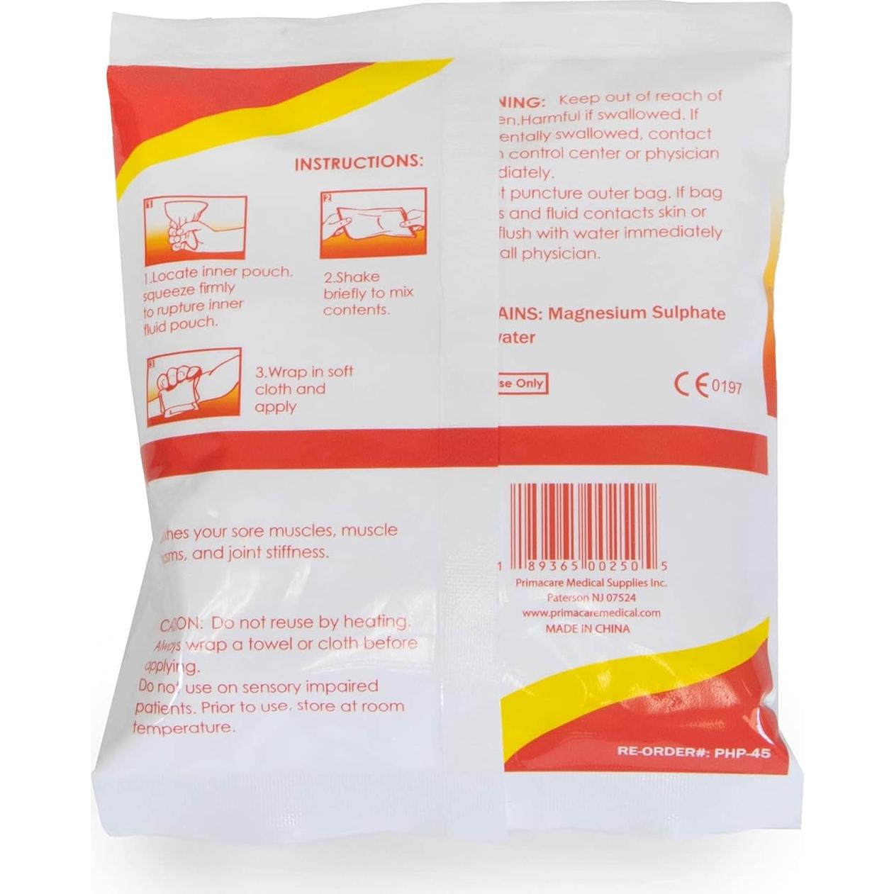 Paquete de Calor Instantáneo Primacare PHP-45, 24 Piezas, 10.16x12.7 cm