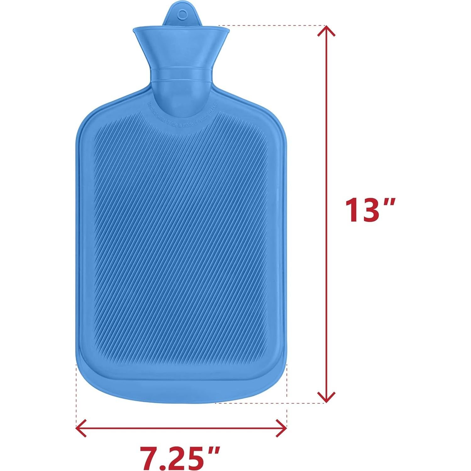 Botella de Agua Caliente SteadMax 2L Caucho Natural Libre BPA