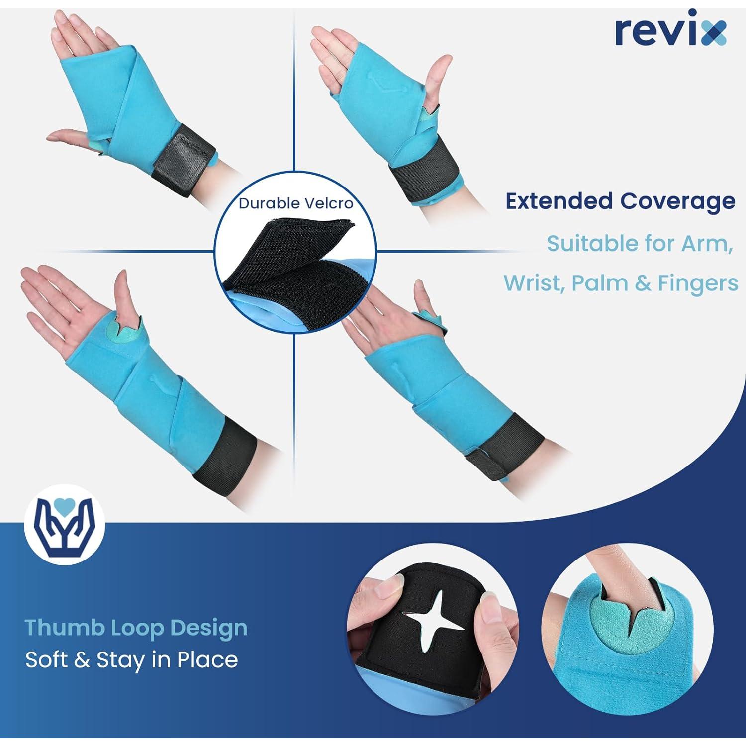 Funda de Hielo para Muñeca REVIX 61 cm Reutilizable Caliente Fría