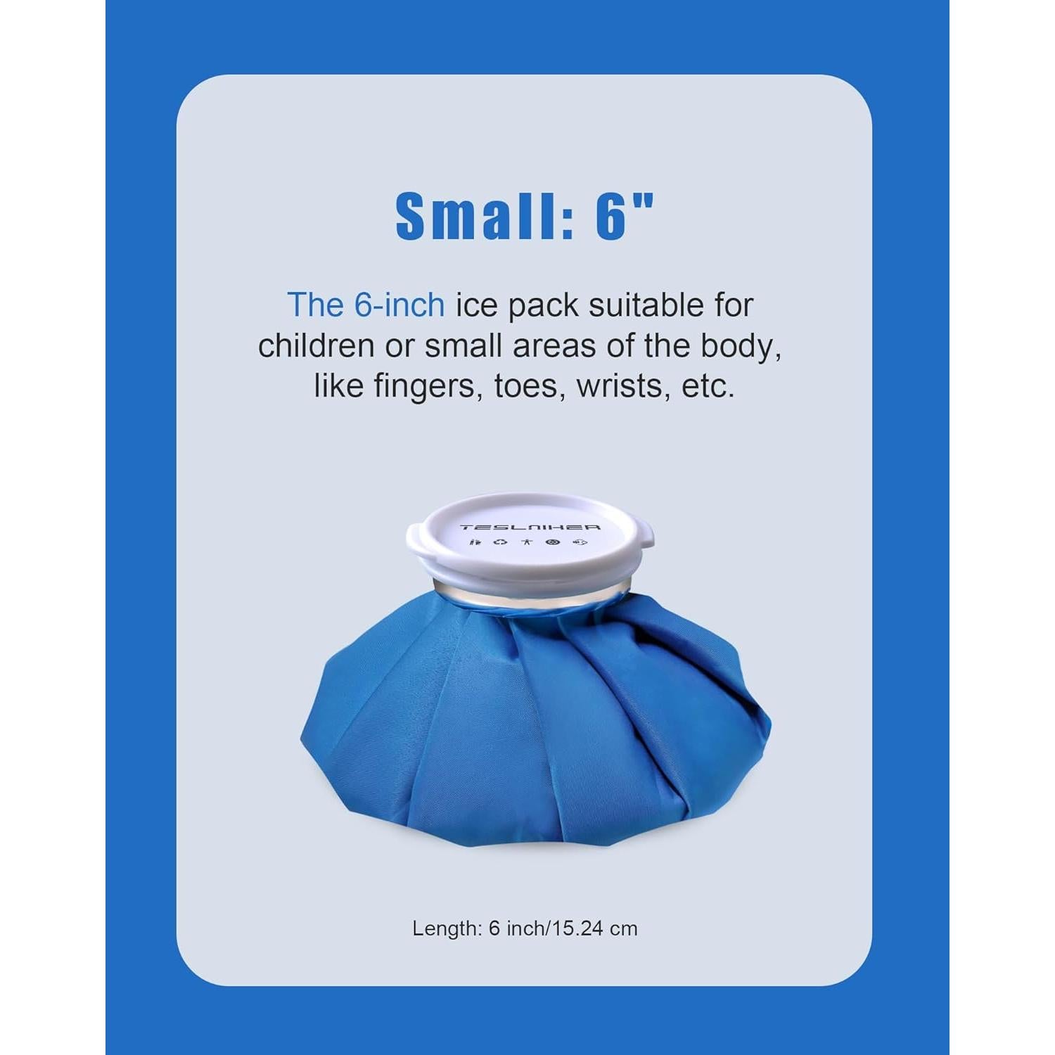 Compresa de Hielo Reutilizable Teslniher 15 cm Terapia Fría y Caliente