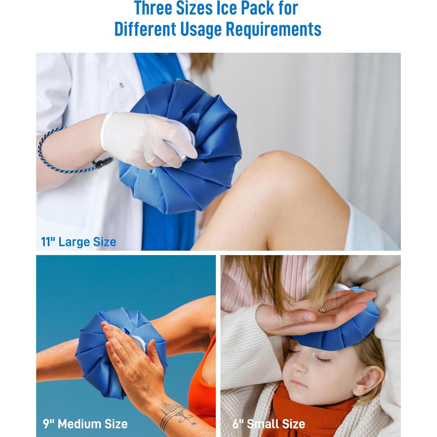 Compresa de Hielo Reutilizable Teslniher 15 cm Terapia Fría y Caliente