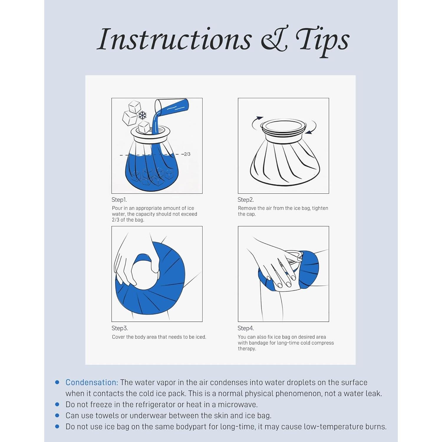 Compresa de Hielo Reutilizable Teslniher 15 cm Terapia Fría y Caliente