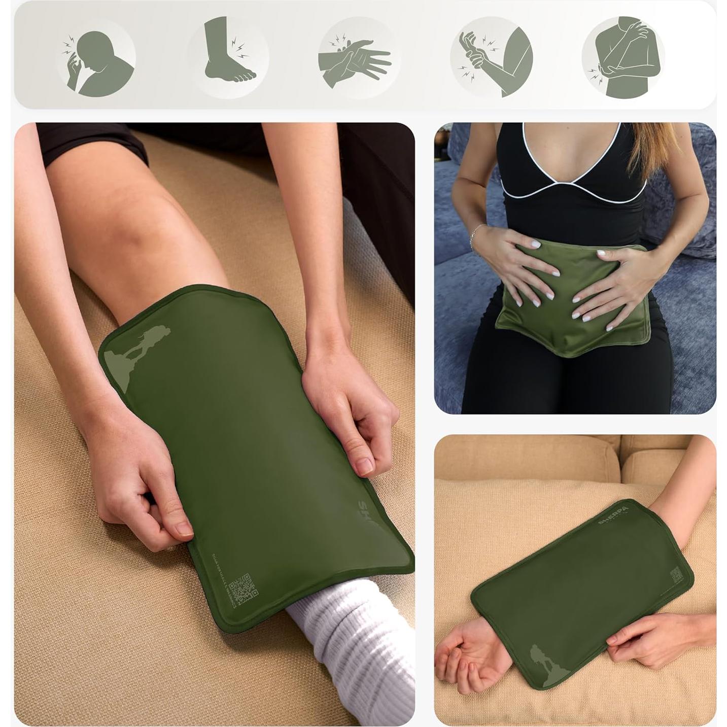 Paquete de Hielo de Gel Flexible Sherpa 30x20 cm 2P - Verde