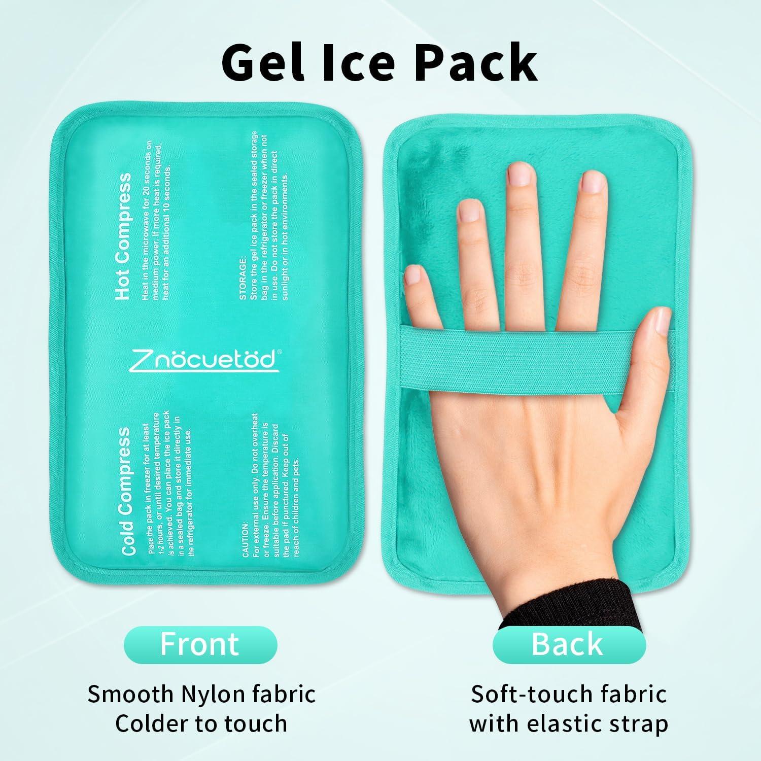 Bolsa de Hielo Gel Reutilizable Yunqixin 19.56x12.45cm Verde