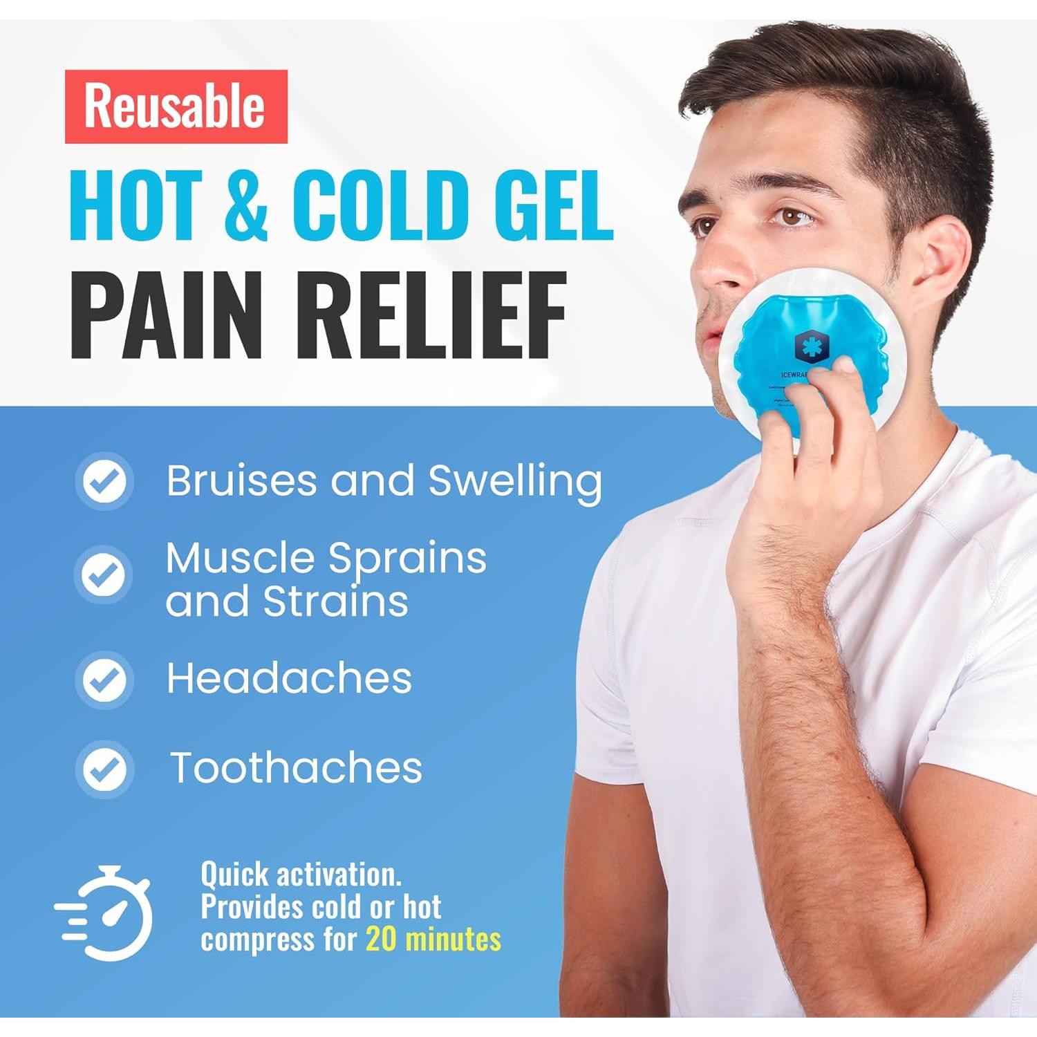 Paquetes de Gel Reutilizables IceWraps 5 Unidades Alivio Dolor