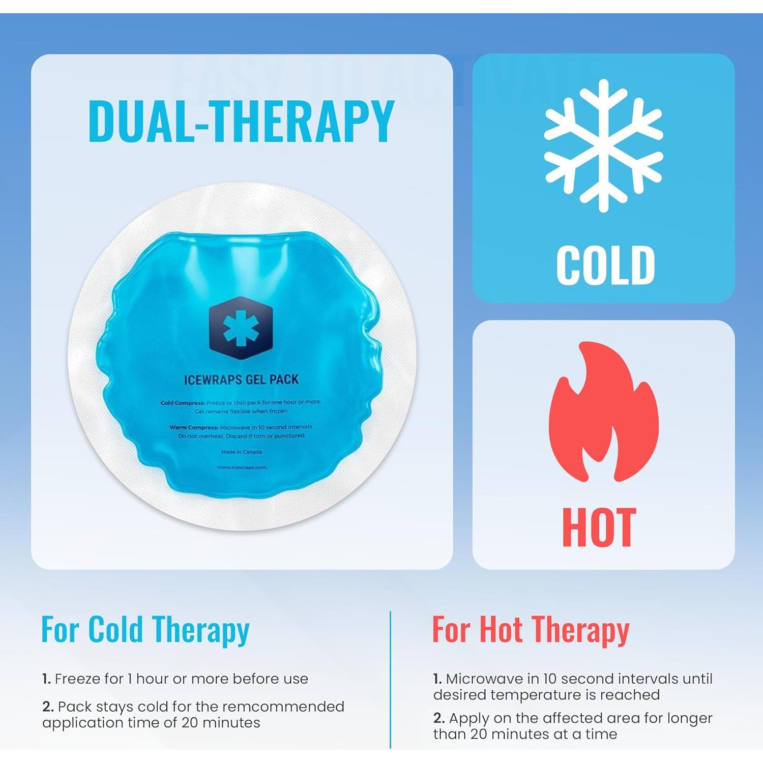 Paquetes de Gel Reutilizables IceWraps 5 Unidades Alivio Dolor