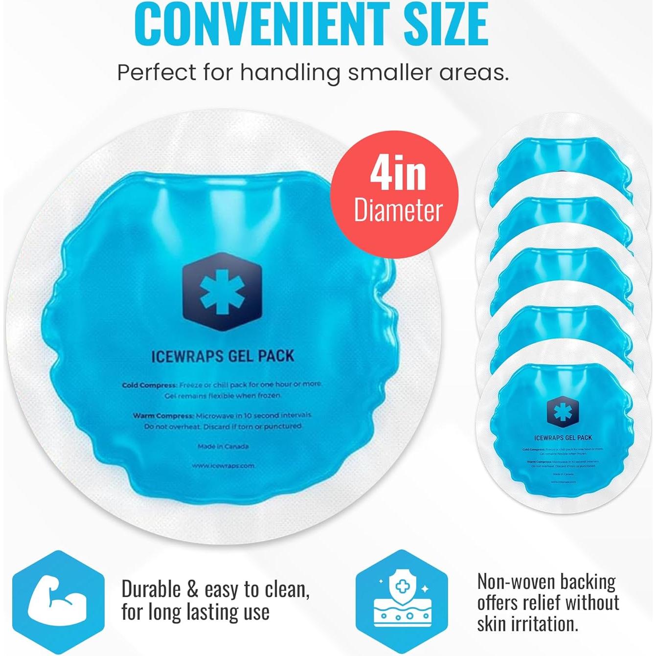 Paquetes de Gel Reutilizables IceWraps 5 Unidades Alivio Dolor