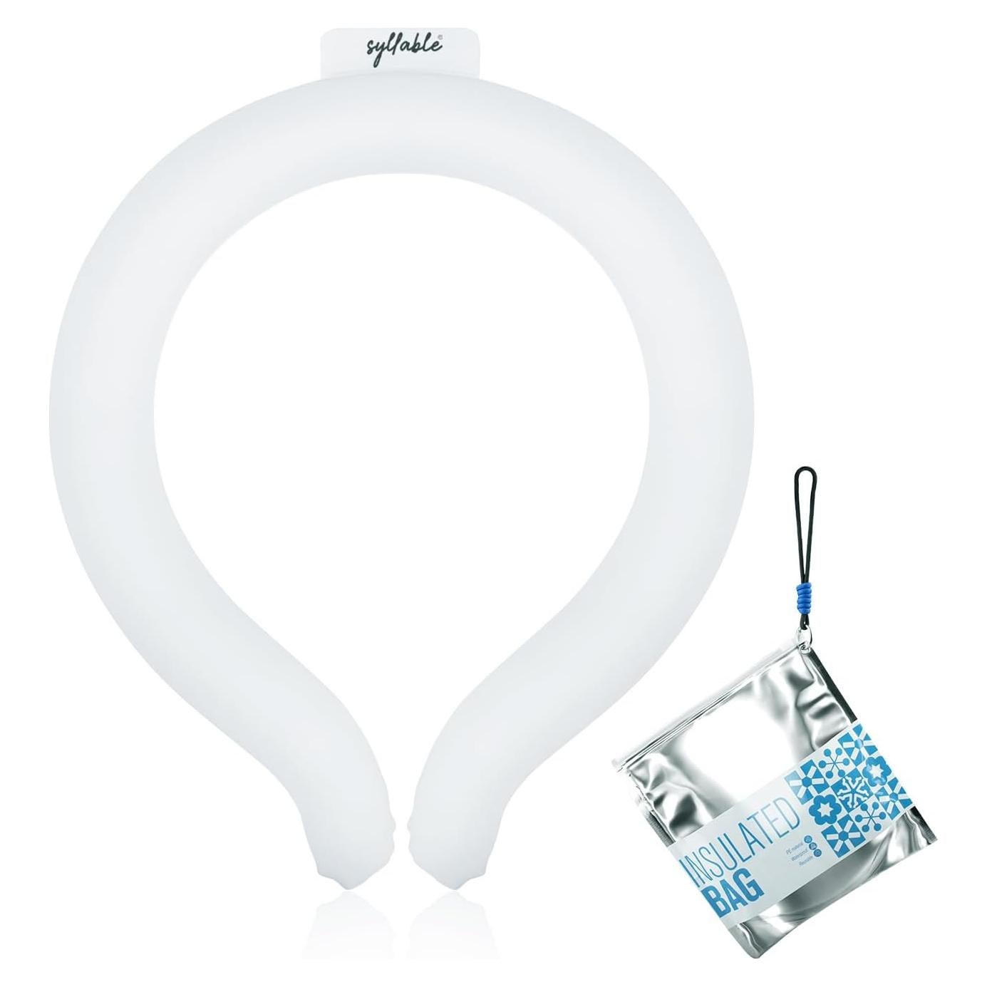 Enfriador de Cuello Syllable Blanco con Bolsa Aislante