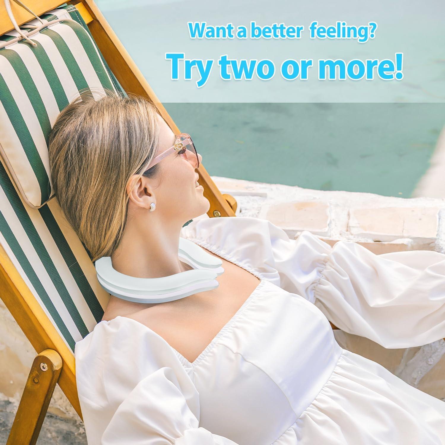 Enfriador de Cuello Syllable Blanco con Bolsa Aislante