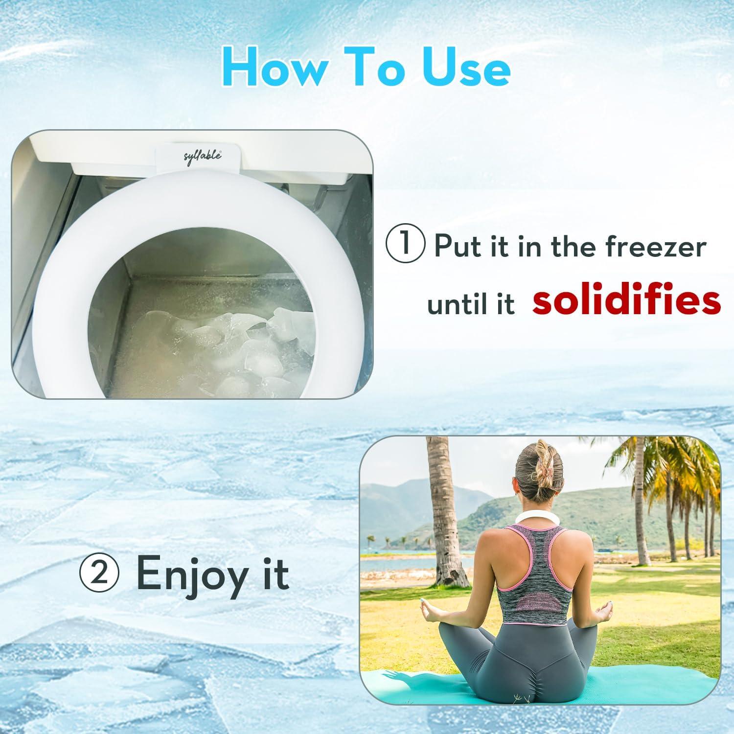 Enfriador de Cuello Syllable Blanco con Bolsa Aislante