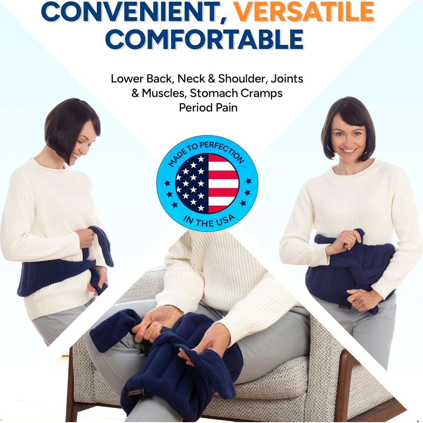 Almohadilla Térmica SunnyBay 25x46 cm para Dolor de Espalda