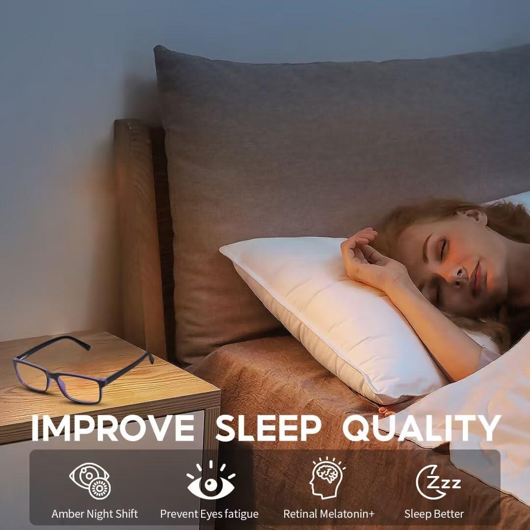 Gafas de luz azul VMJFBJ para gamers, anti-fatiga ocular