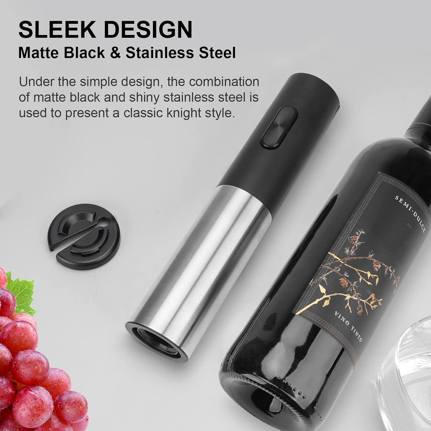 Abridor de Vino Eléctrico COKUNST Acero Inoxidable 272g