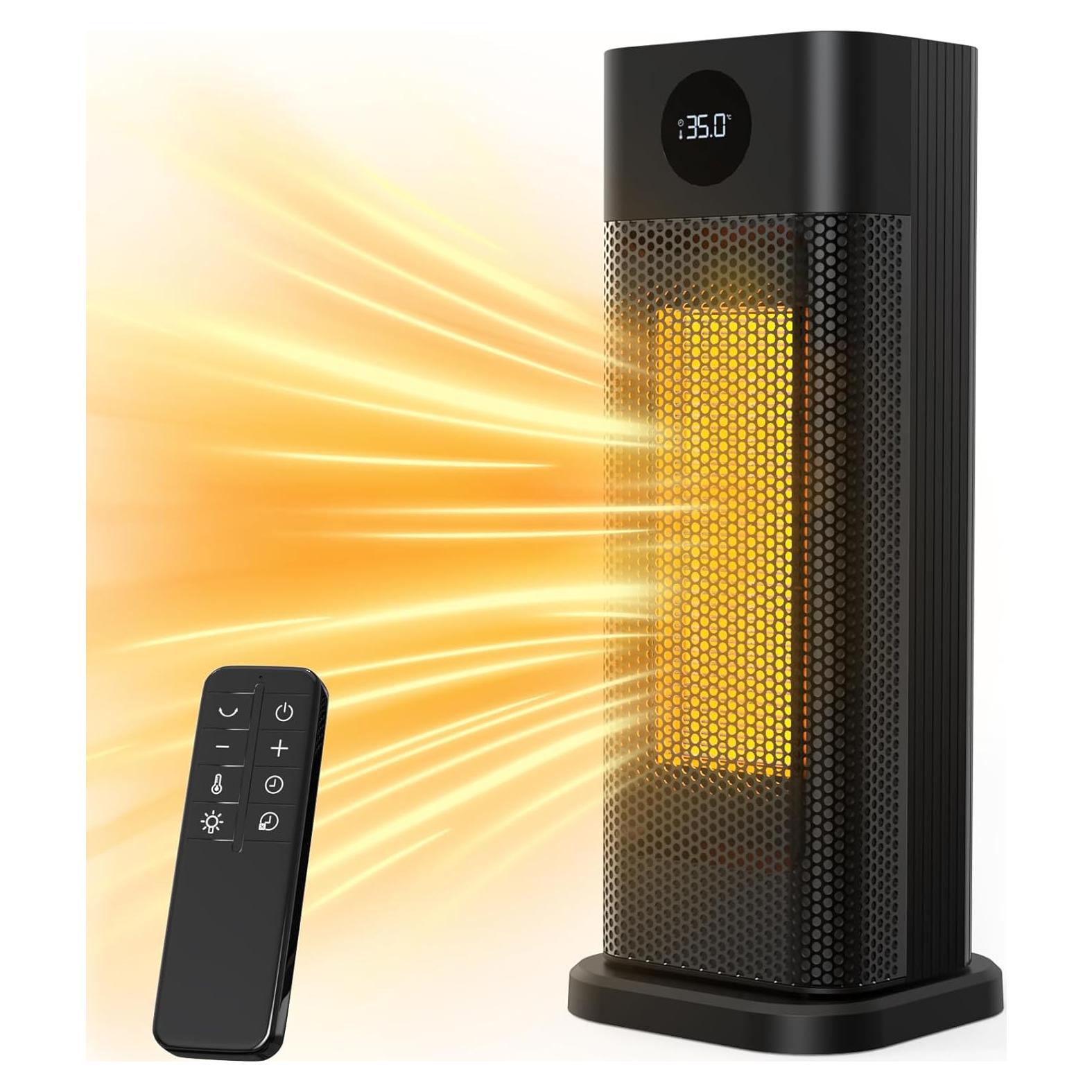 Calentador de Espacio Eléctrico Minthouz S760 1500W Oscilante 70°