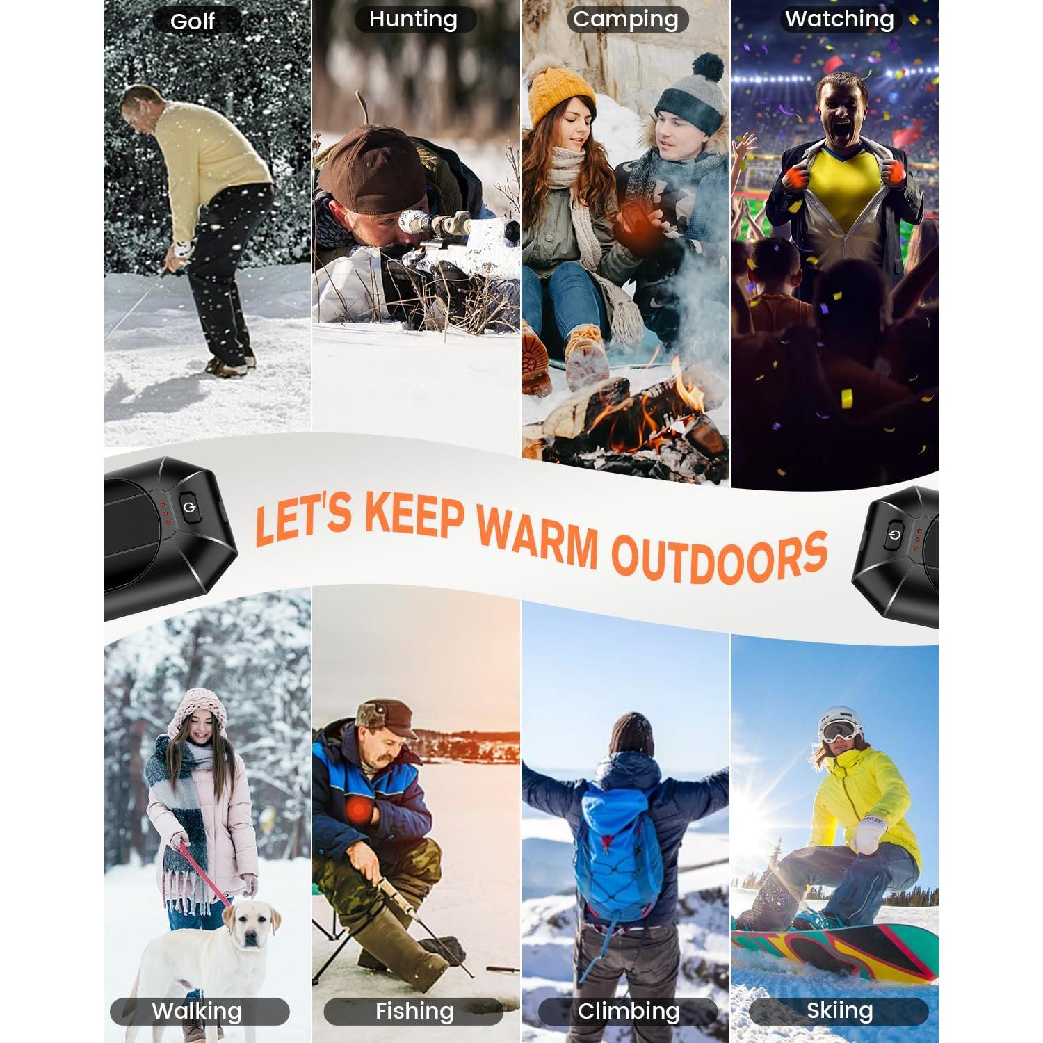 Calentadores de Manos Recargables FYTSE AO-212 USB 2 Piezas