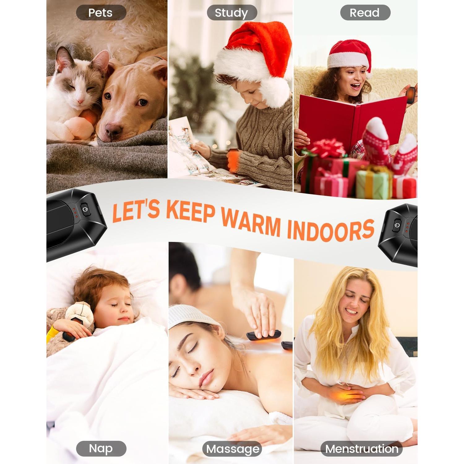 Calentadores de Manos Recargables FYTSE AO-212 USB 2 Piezas