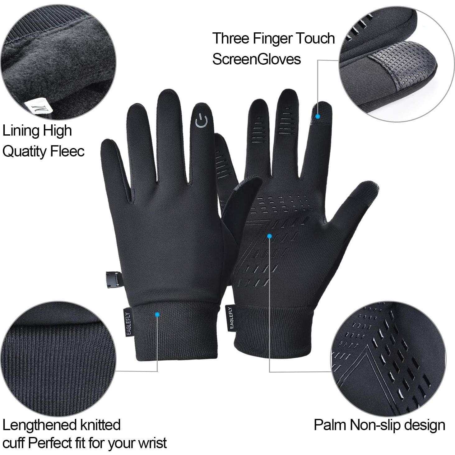 Guantes de Invierno EAGLEFLY Táctiles Impermeables Térmicos