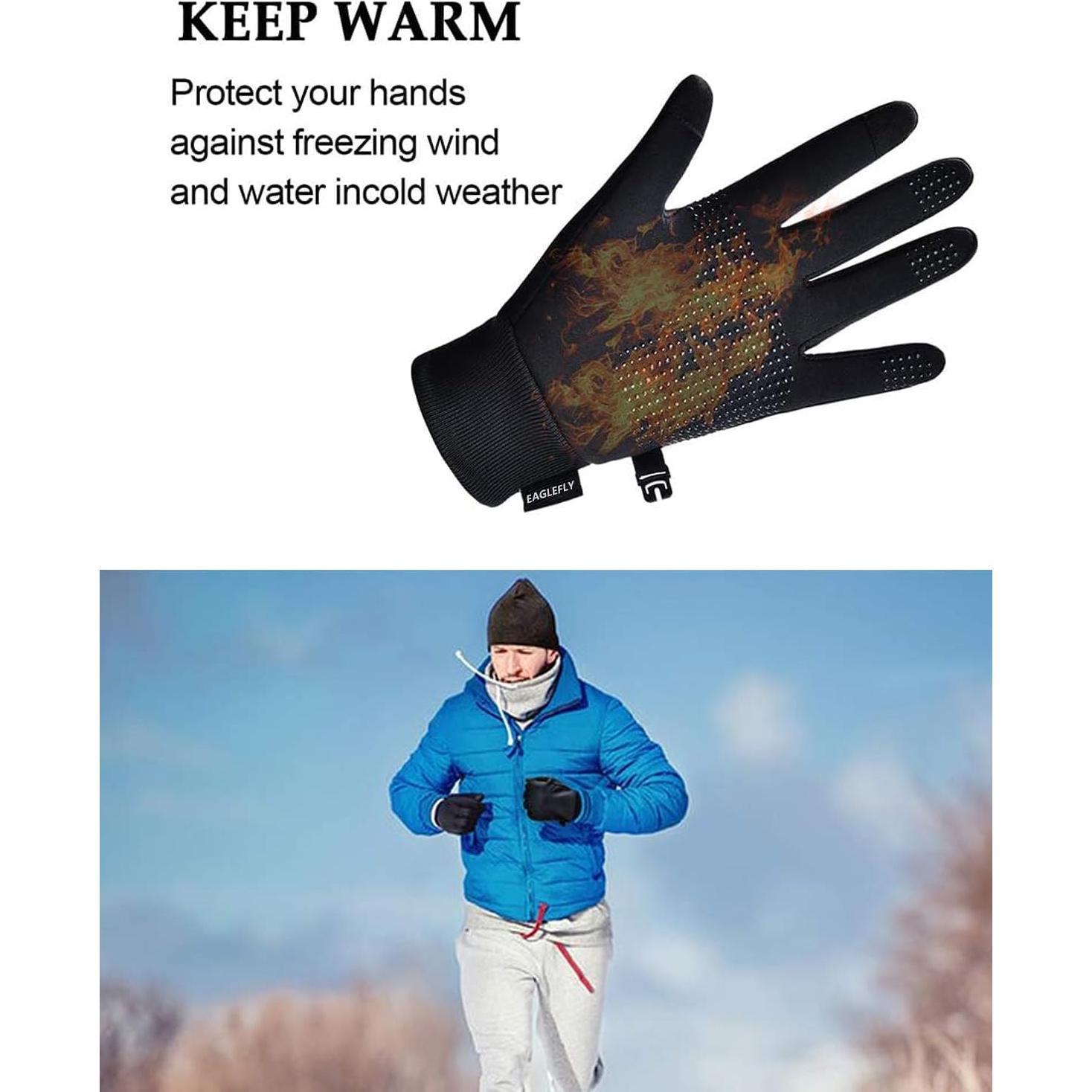 Guantes de Invierno EAGLEFLY Táctiles Impermeables Térmicos