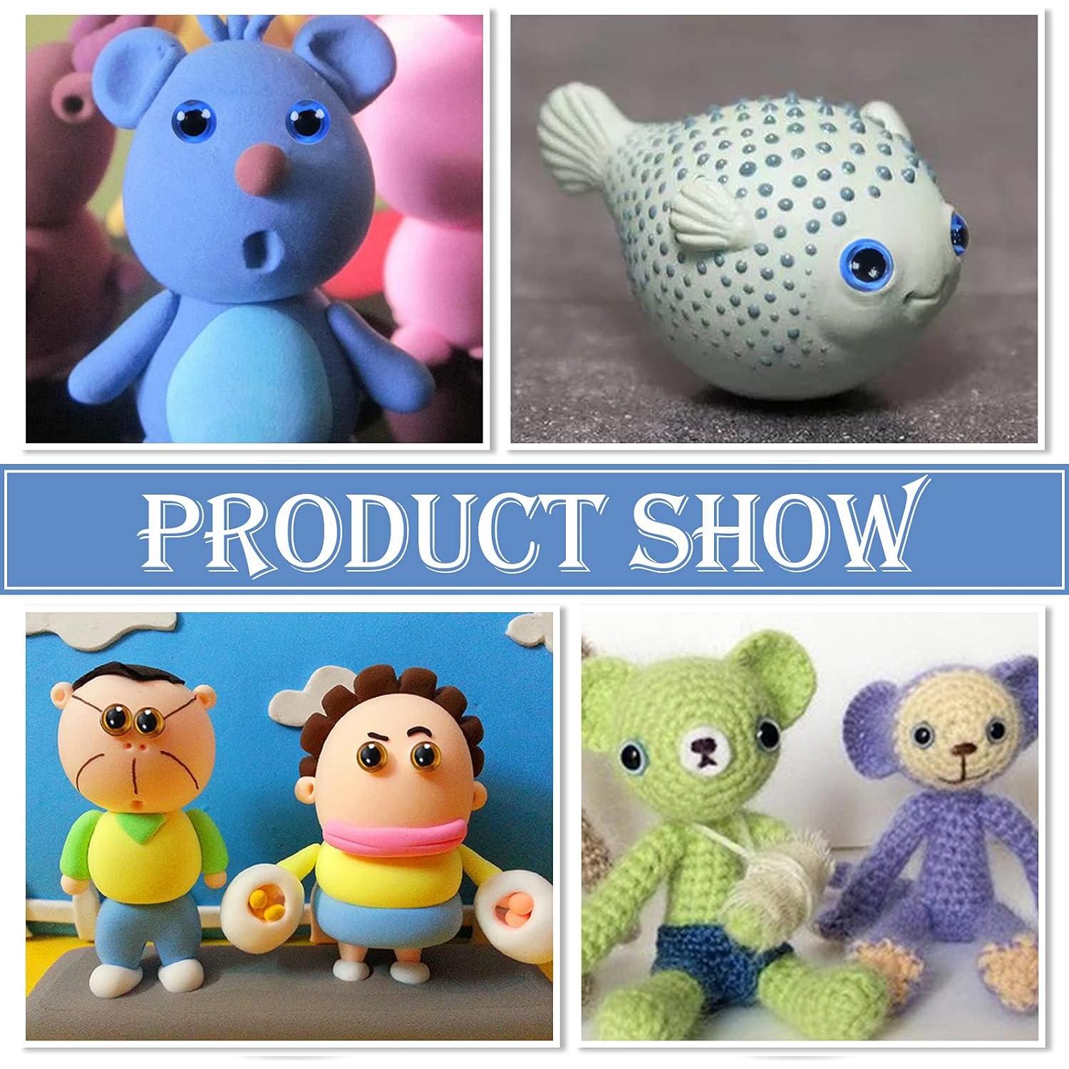 Kit 150 Ojos de Vidrio TOAOB 6-12mm 3 Colores Manualidades