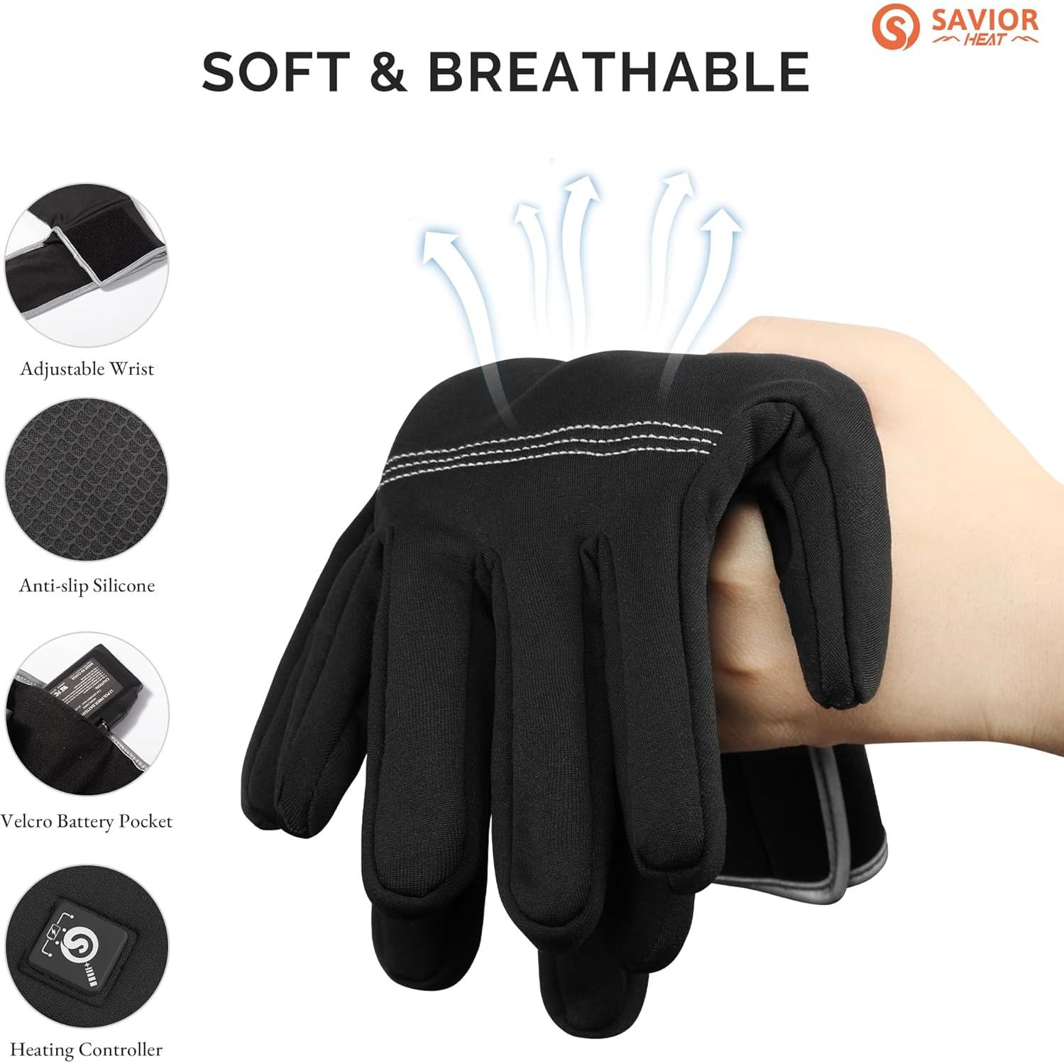 Guantes Calentados SAVIOR HEAT para Hombre 8H Calidez