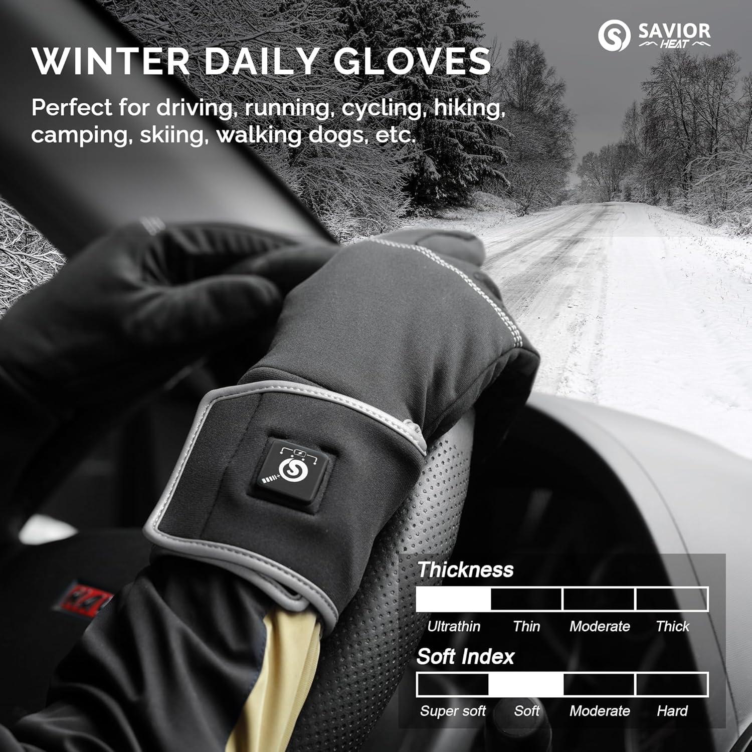 Guantes Calentados SAVIOR HEAT para Hombre 8H Calidez