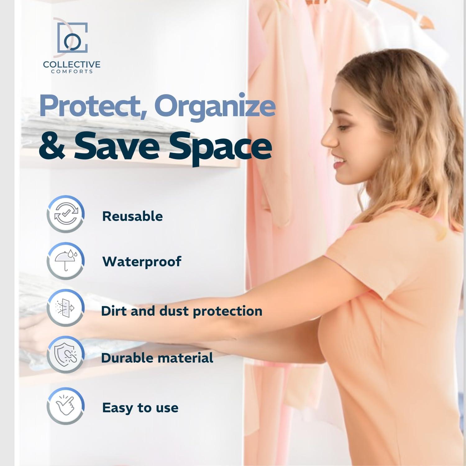 Paquete 8 Bolsas Almacenamiento al Vacío XXL Jumbo - Collective Comforts