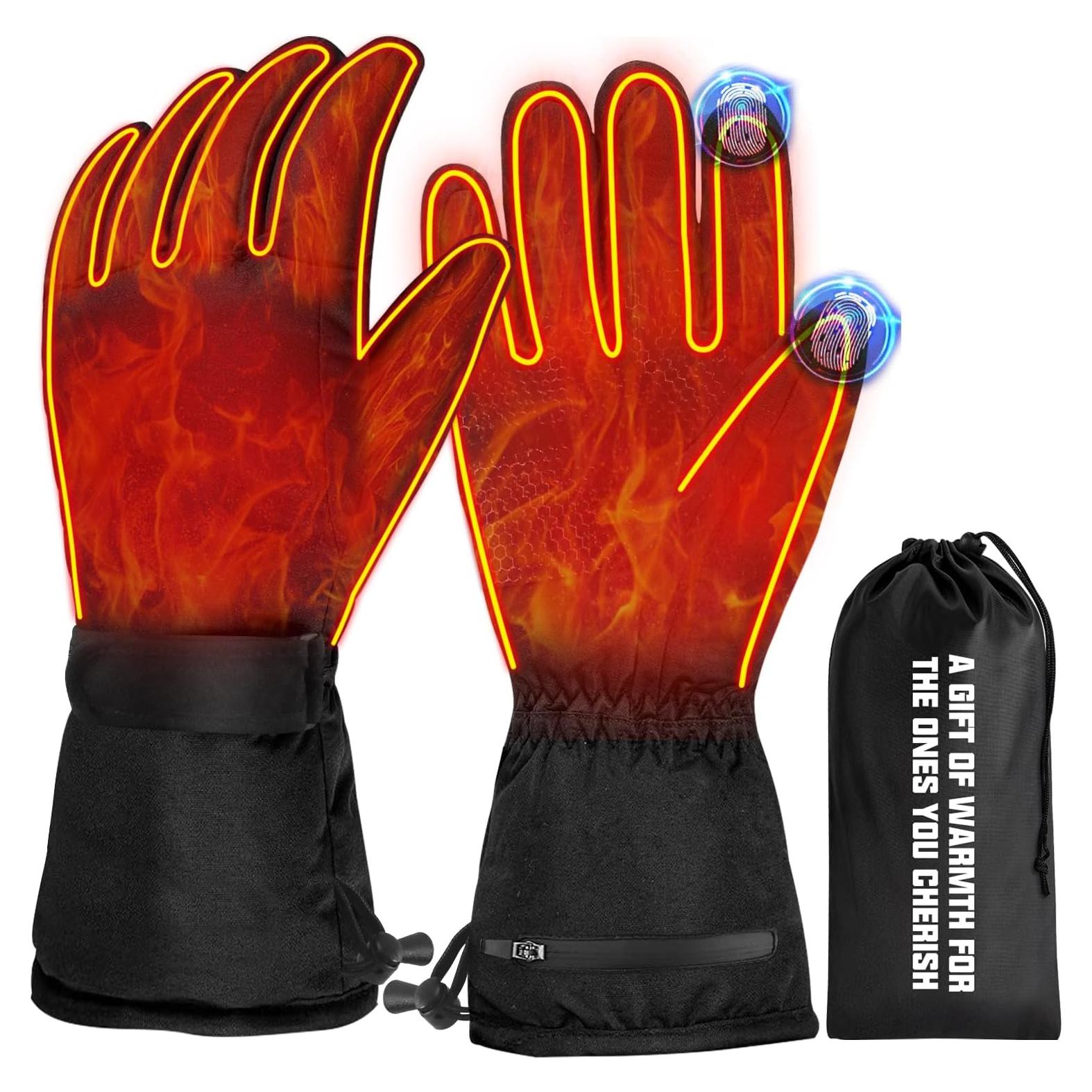 Guantes Calentados BESWORLDS HG552BL Impermeables Unisex