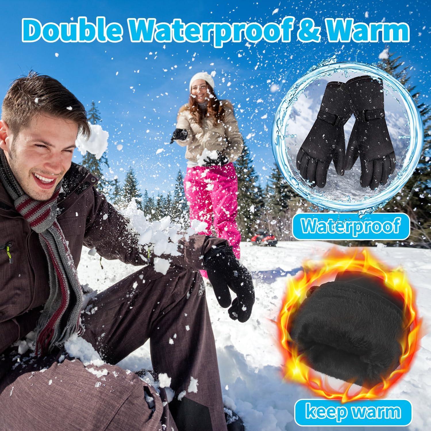 Guantes Calentados BESWORLDS HG552BL Impermeables Unisex