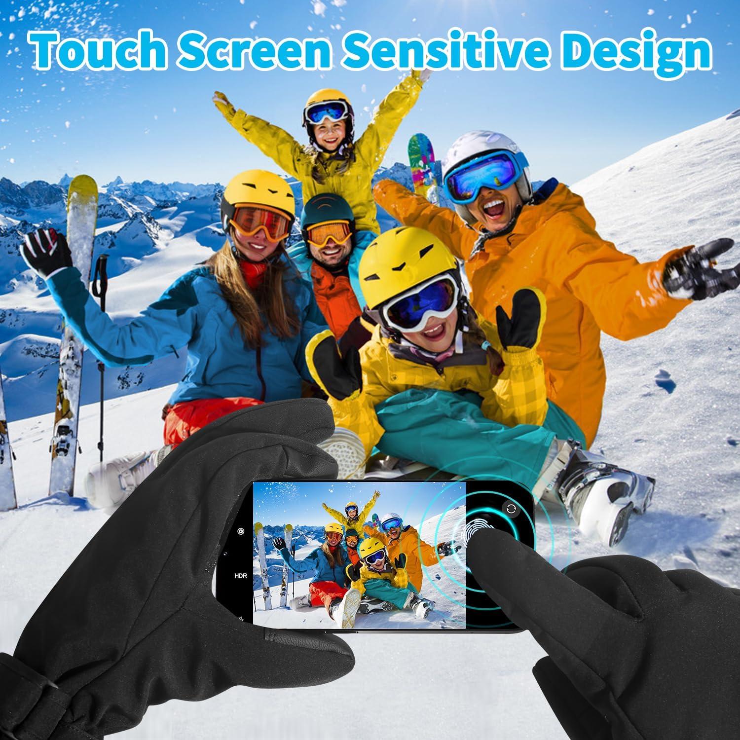 Guantes Calentados BESWORLDS HG552BL Impermeables Unisex