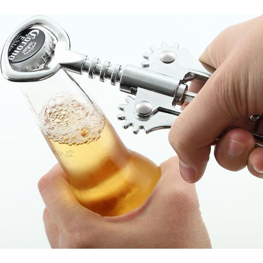 Sacacorchos de alas HQY - Abridor de botellas premium