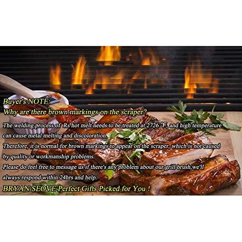 Cepillo de Parrilla BBQ Mejor Acero Inoxidable 45,72 cm