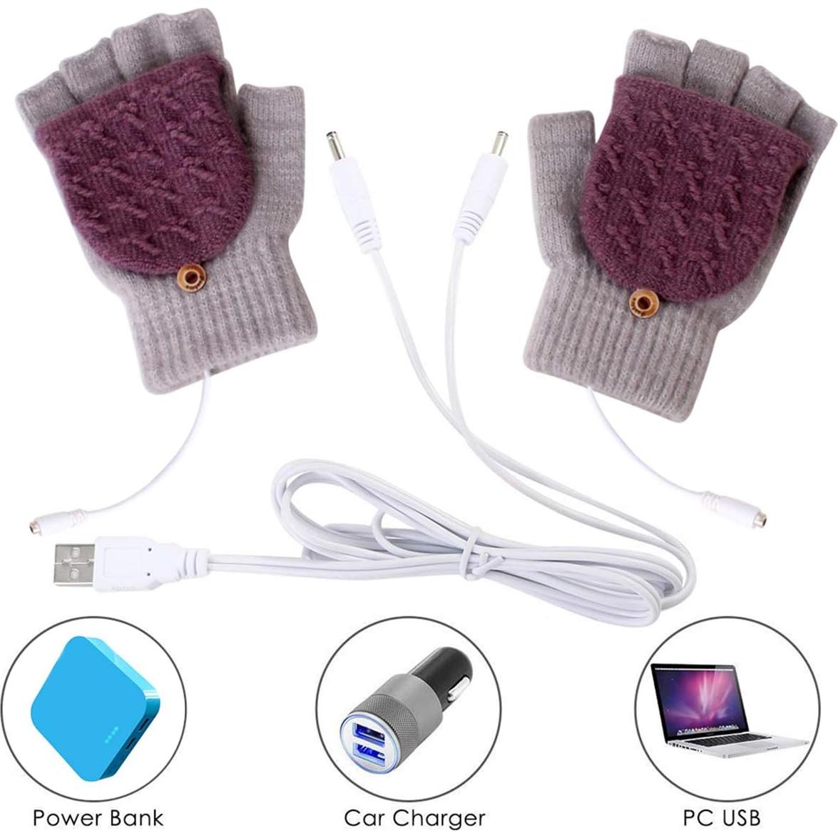 Guantes Calentados USB Unisex Petyoung - Invierno 16 cm