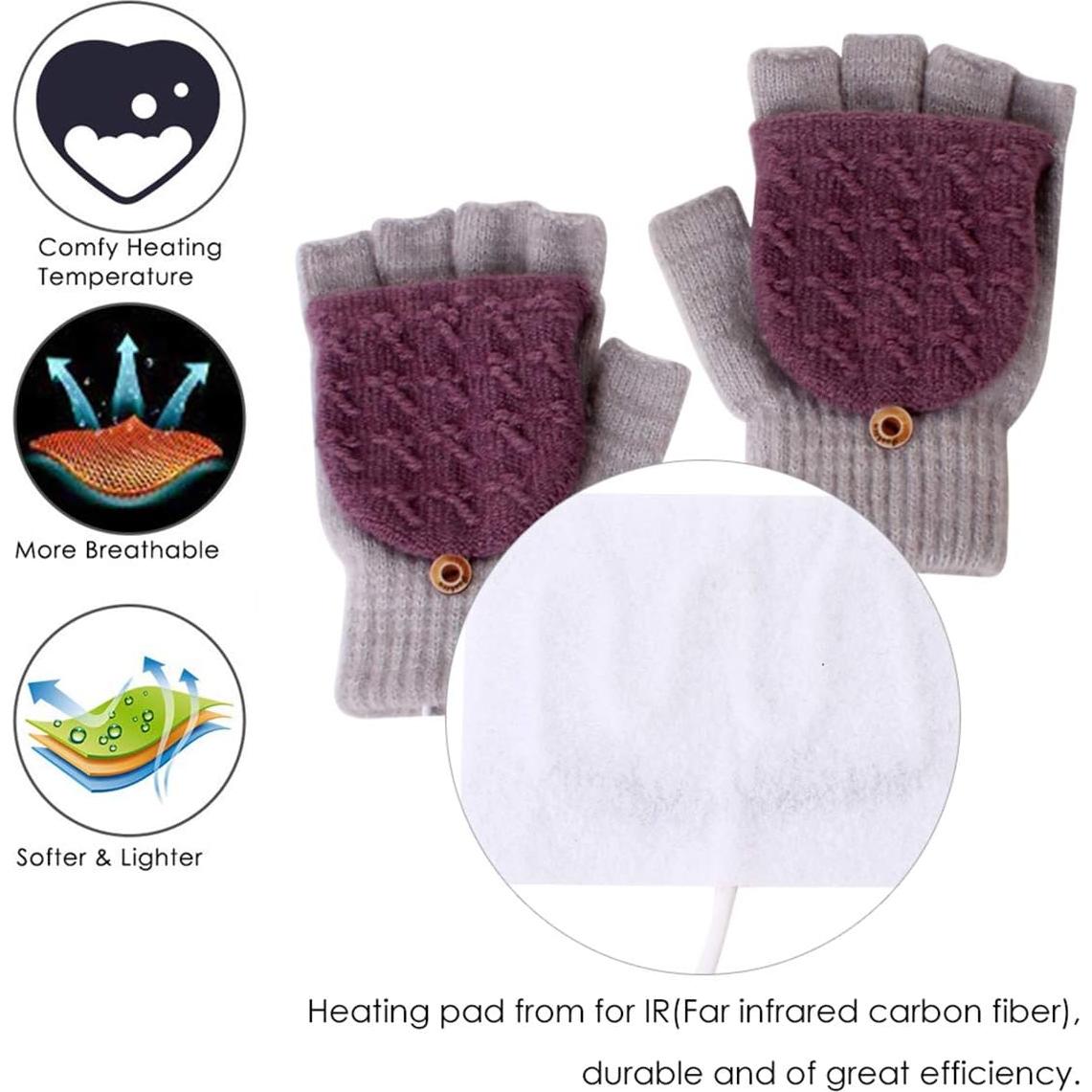 Guantes Calentados USB Unisex Petyoung - Invierno 16 cm